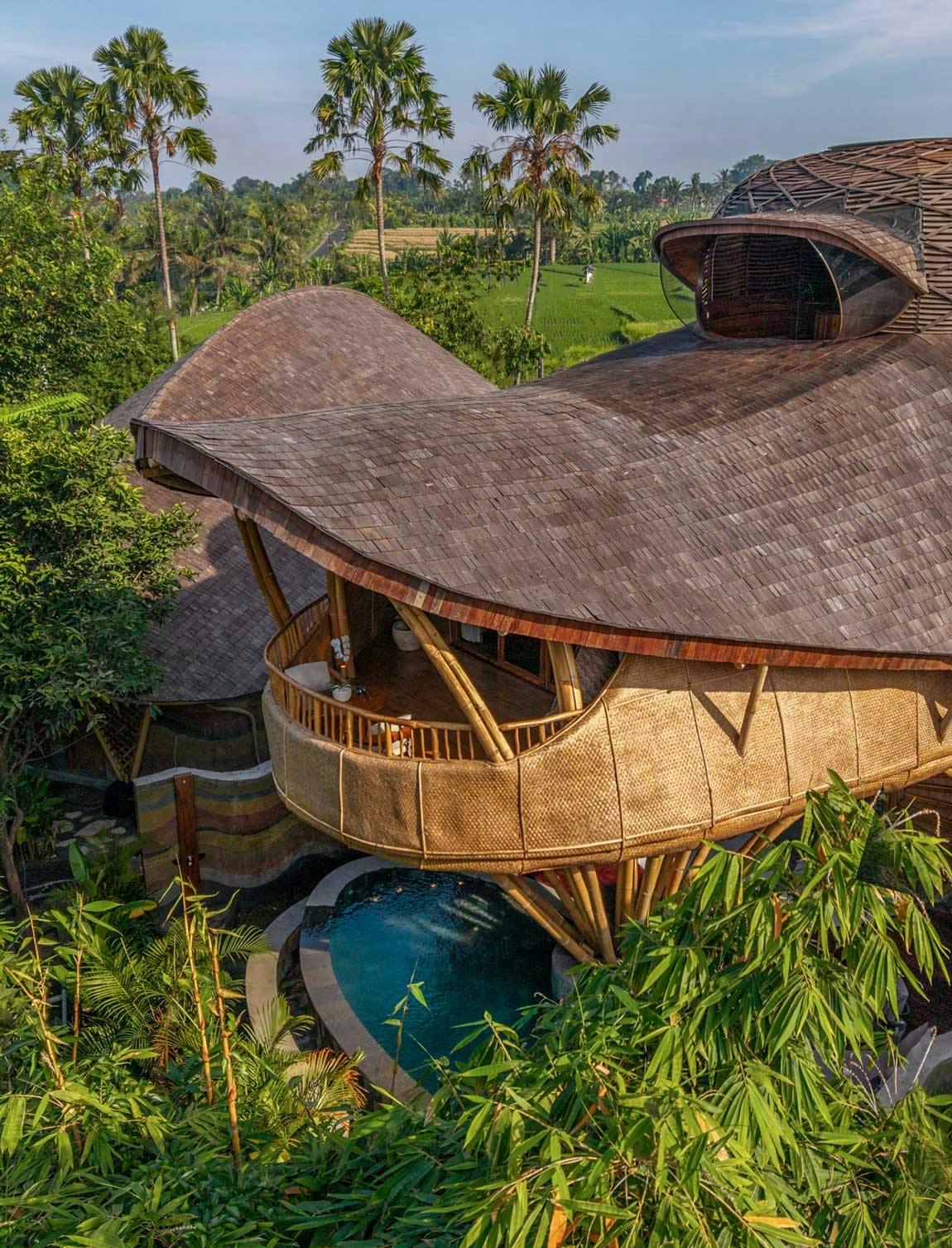 beautiful wooden villa