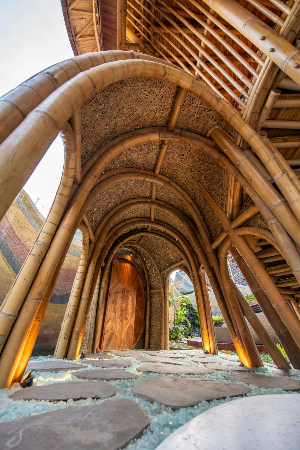 A beautiful, luxurious bamboo villa