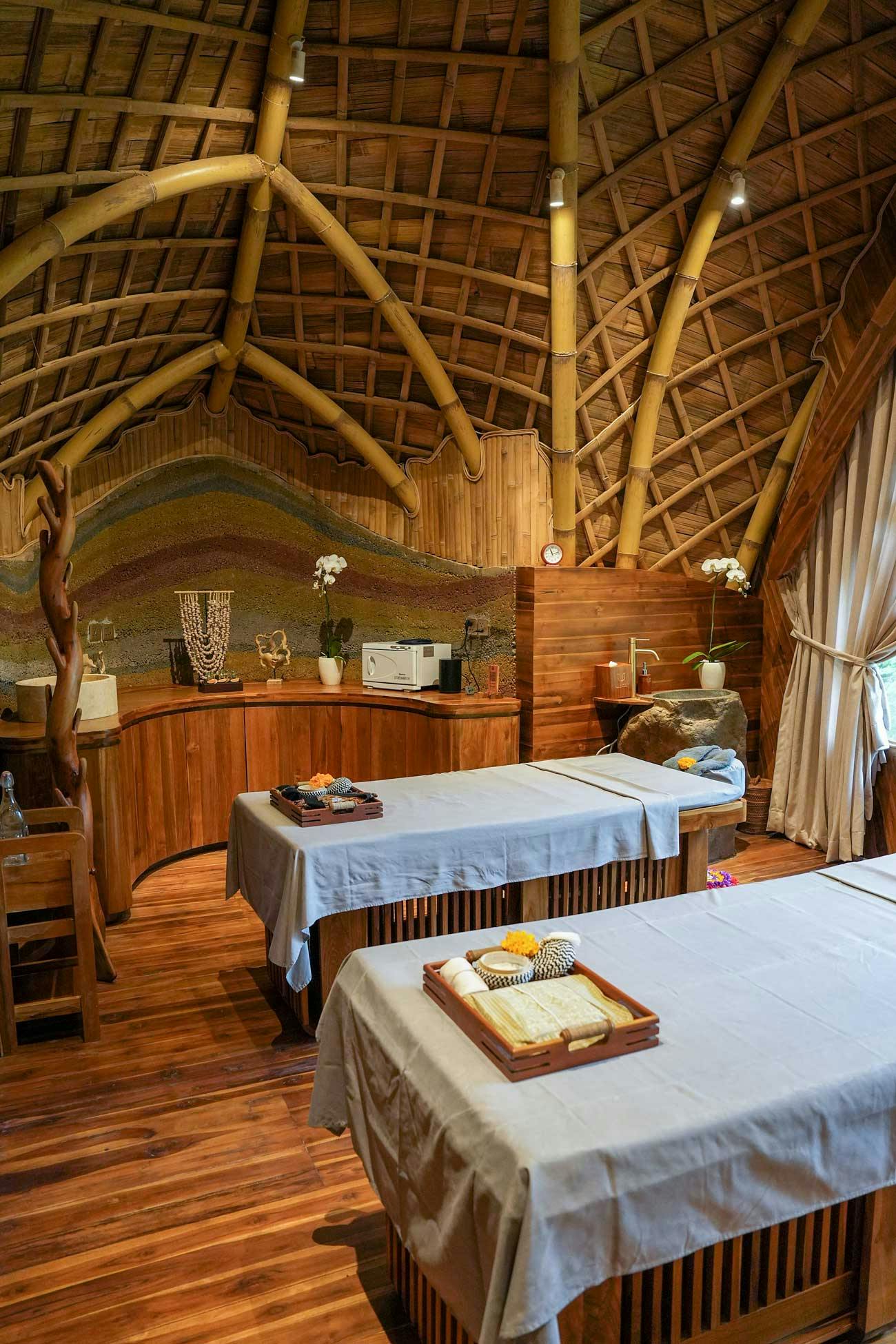 Luxury bamboo spa in Ubud Bali