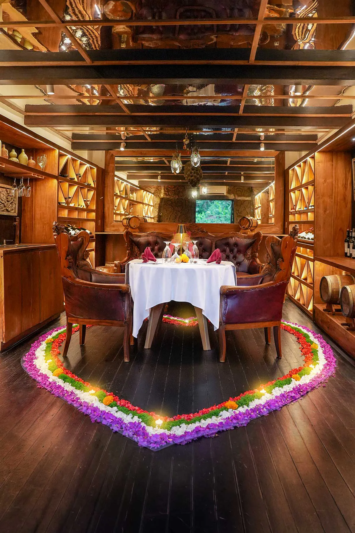 wine cave romantic dinner an eco luxury resort in Bali