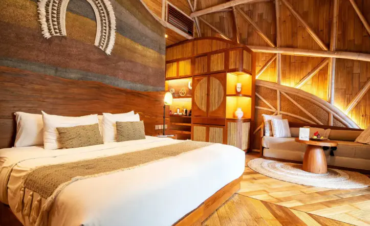 beautiful bamboo villa in an eco luxury resort in Bali