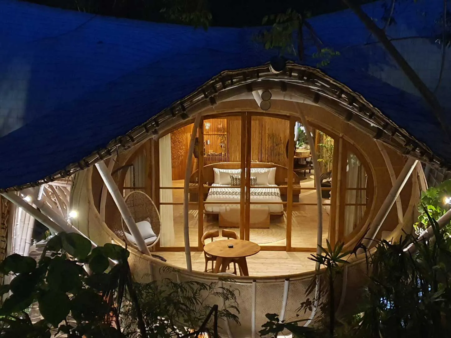 beautiful luxurious bamboo villa in eco luxury resort in bali