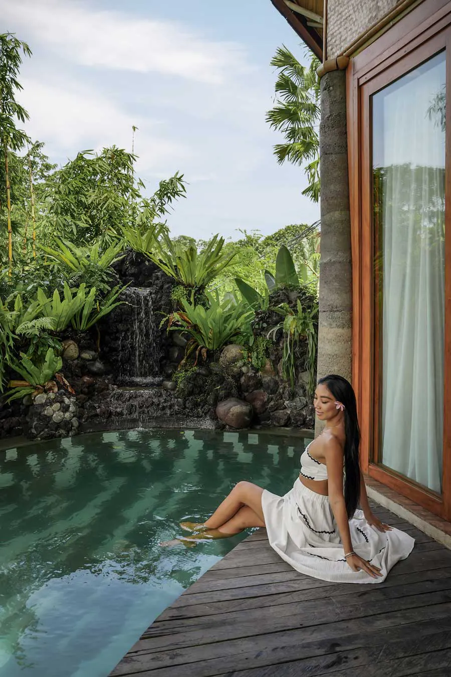 one bedroom villa with private pool in eco luxury resort in bali