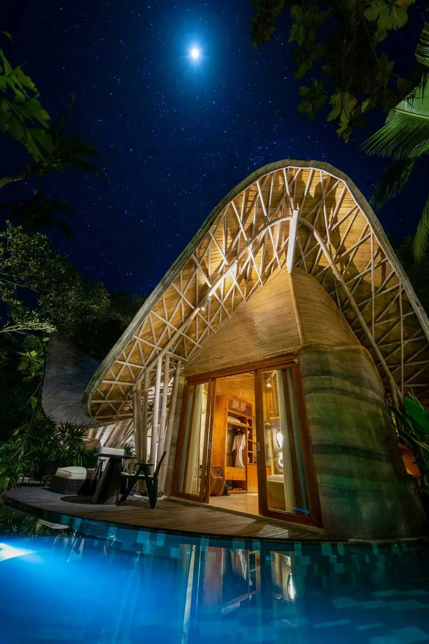 one bedroom villa with private pool in eco luxury resort in bali