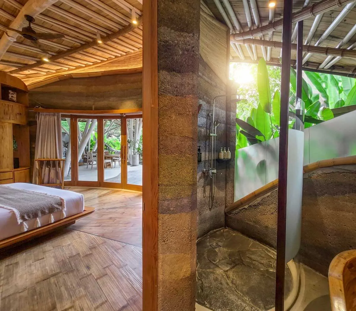 view of bathroom looking into grand lagoons room