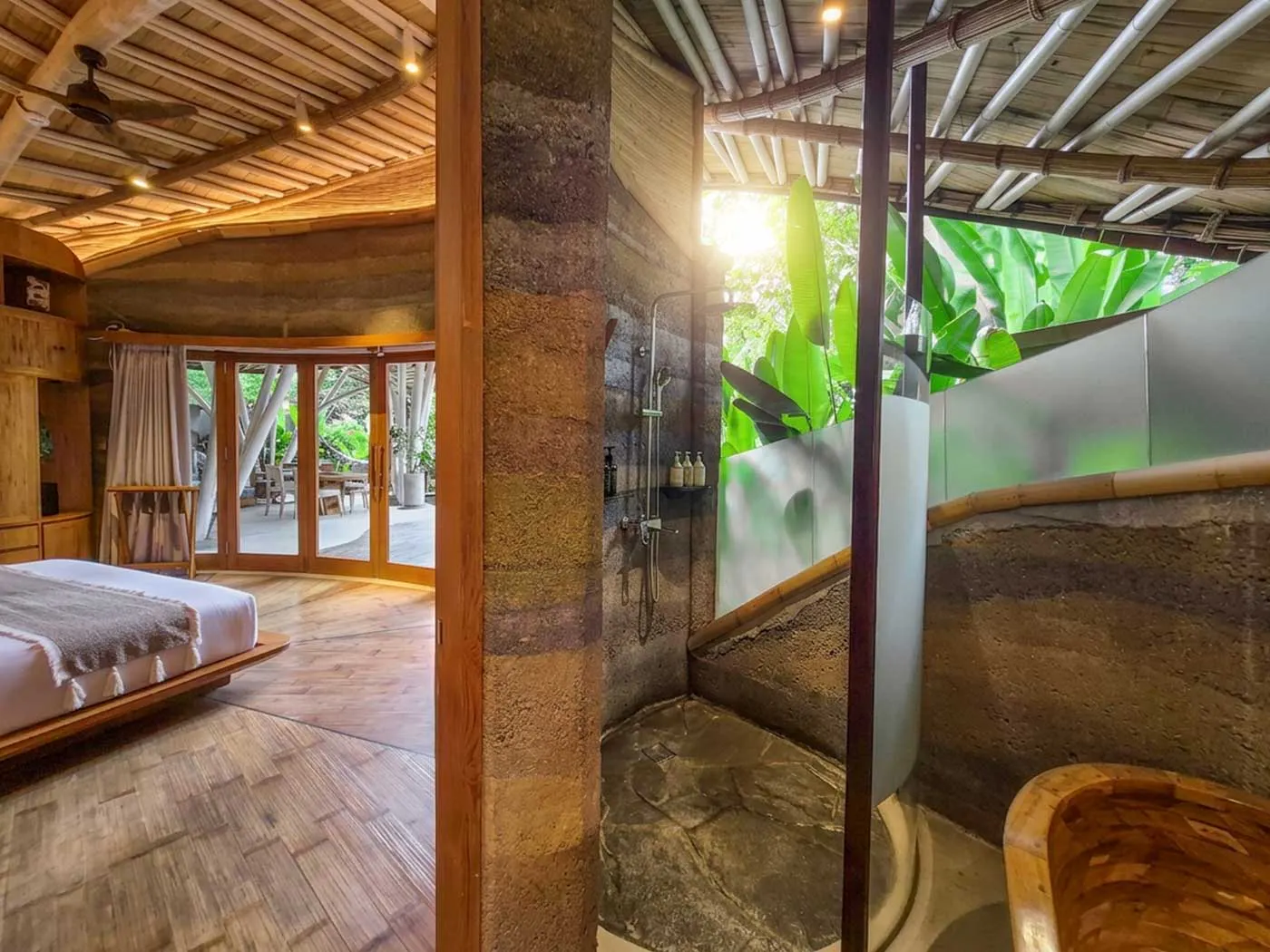 view of bathroom looking into grand lagoons room