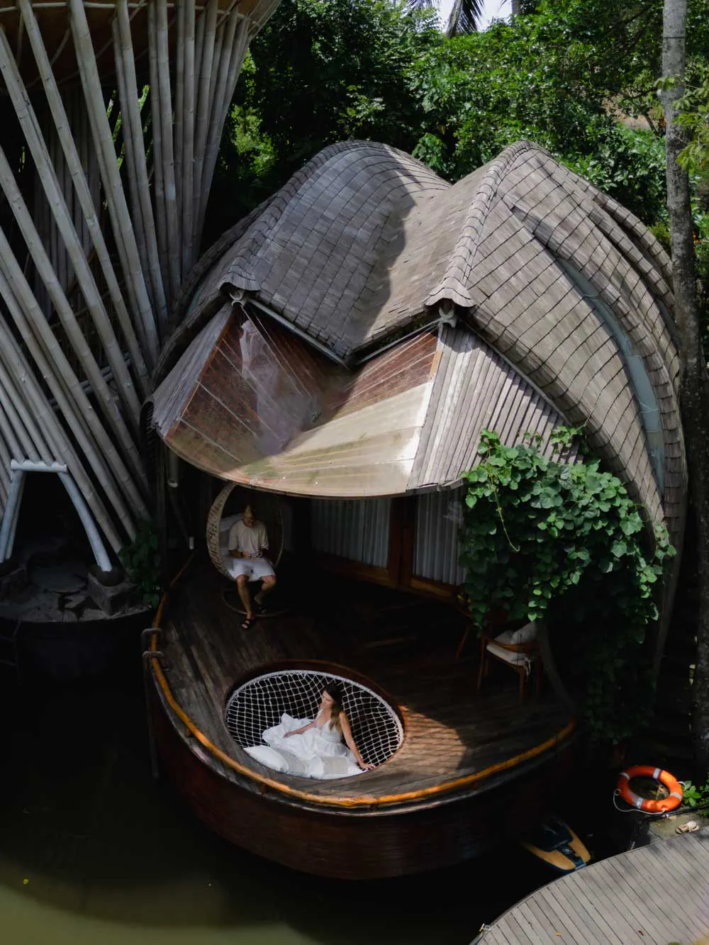 beautiful luxury villa by natural bio filtered lake in ubud bali