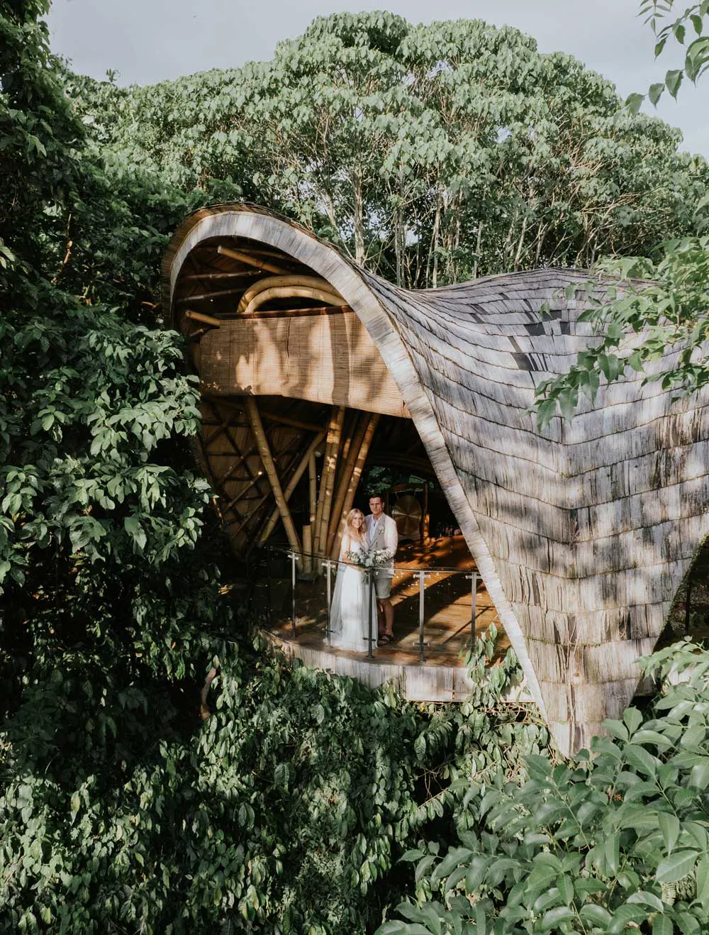 beautiful wedding venue surrounded by lush greenery in Bali