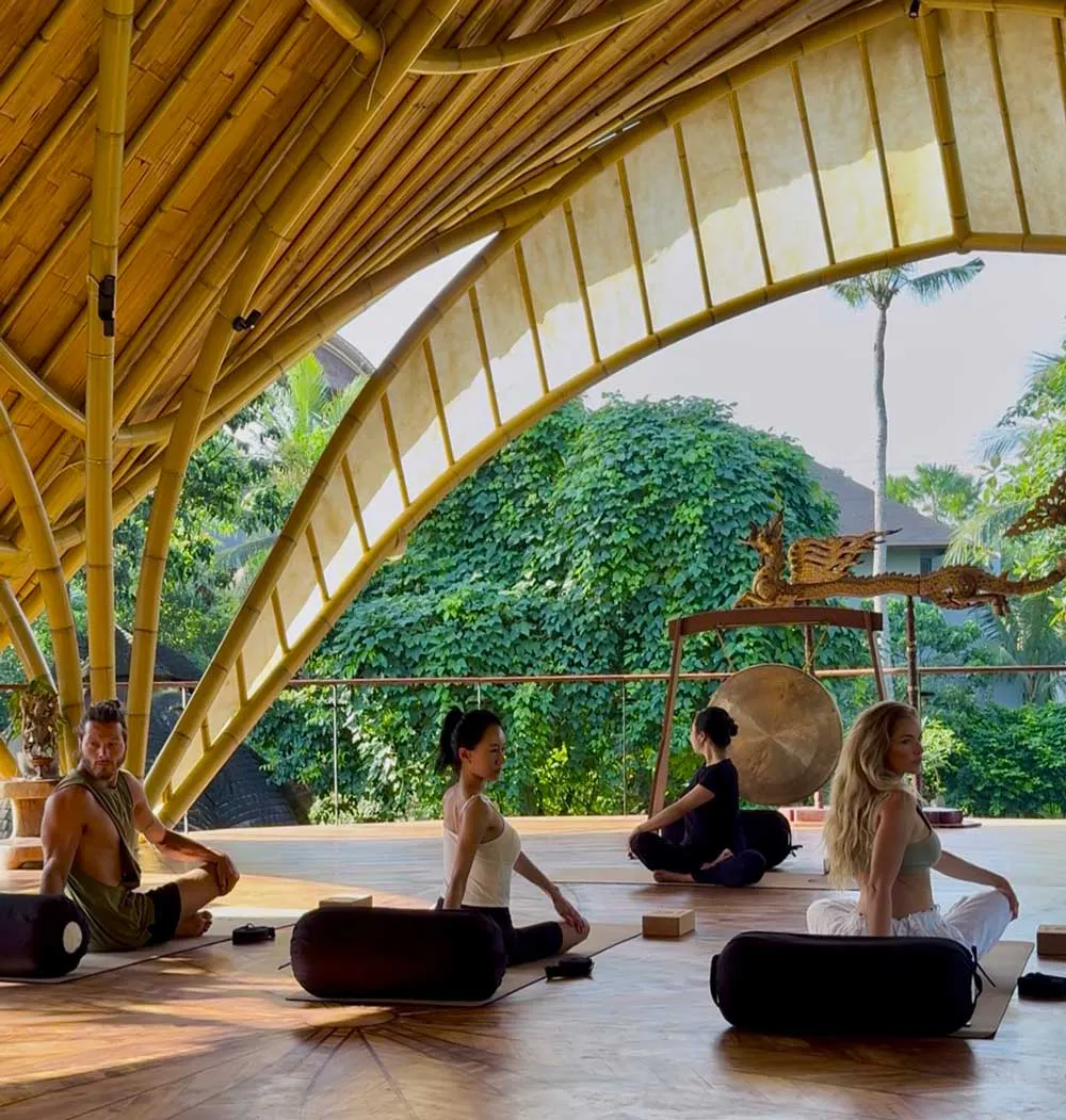 morning yoga at ulaman