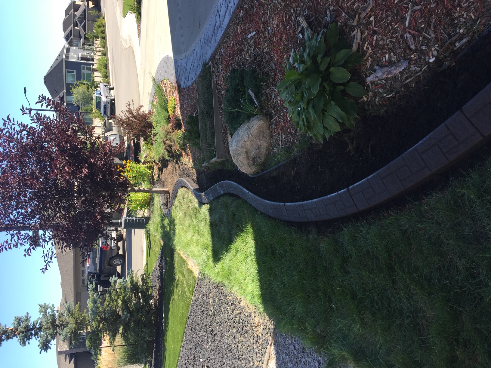 Angle concrete curbing