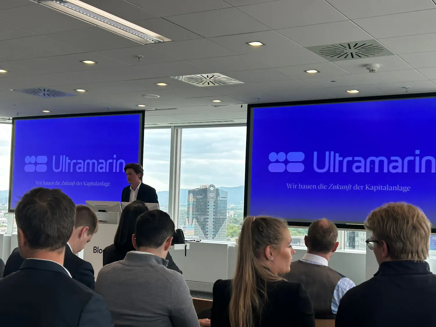 Momentaufnahme des Bloomberg-Events in Frankfurt