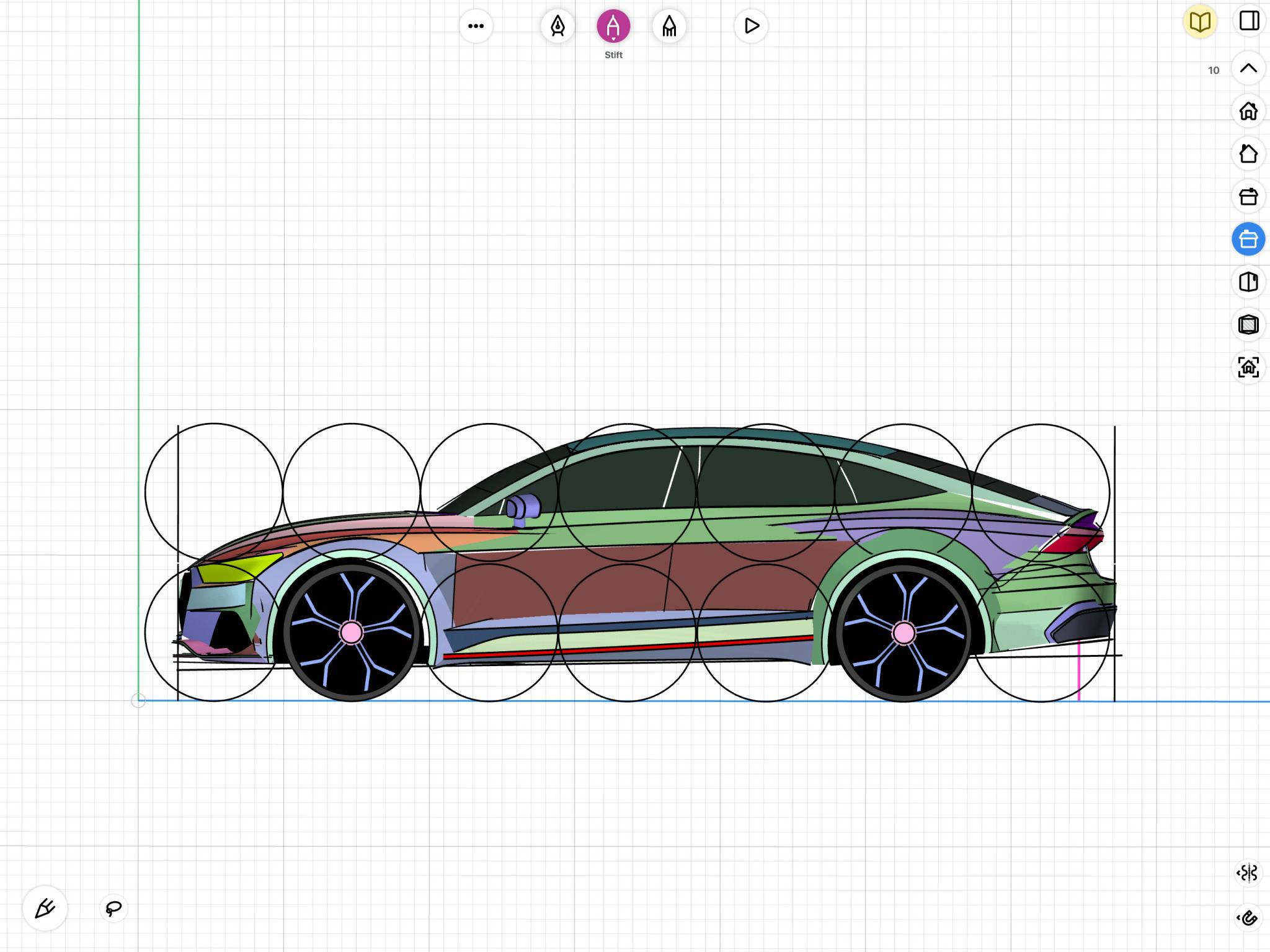 Aleksander Dietrich - Automotive Drawing in uMake