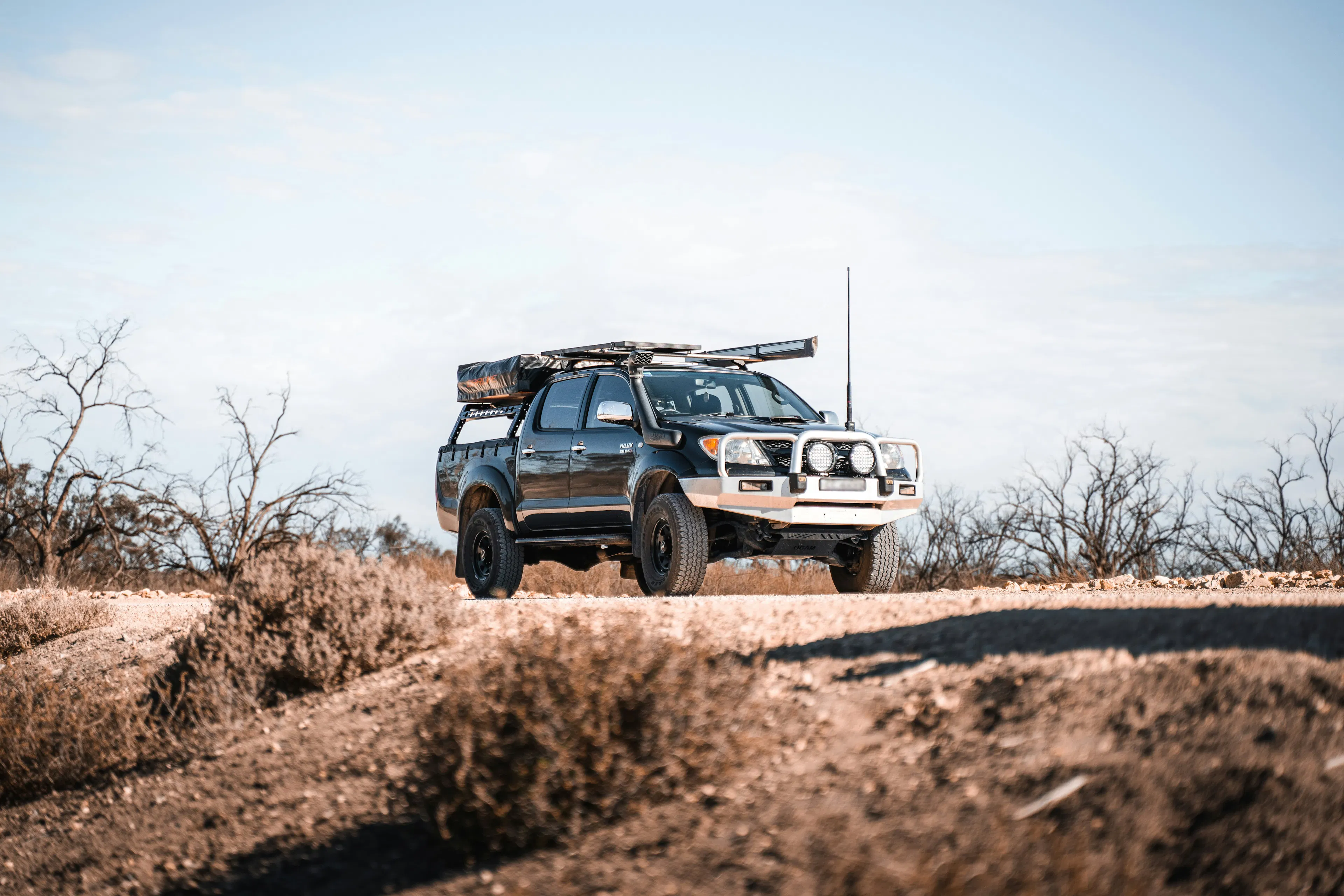 Ute on an adventure in a dessert