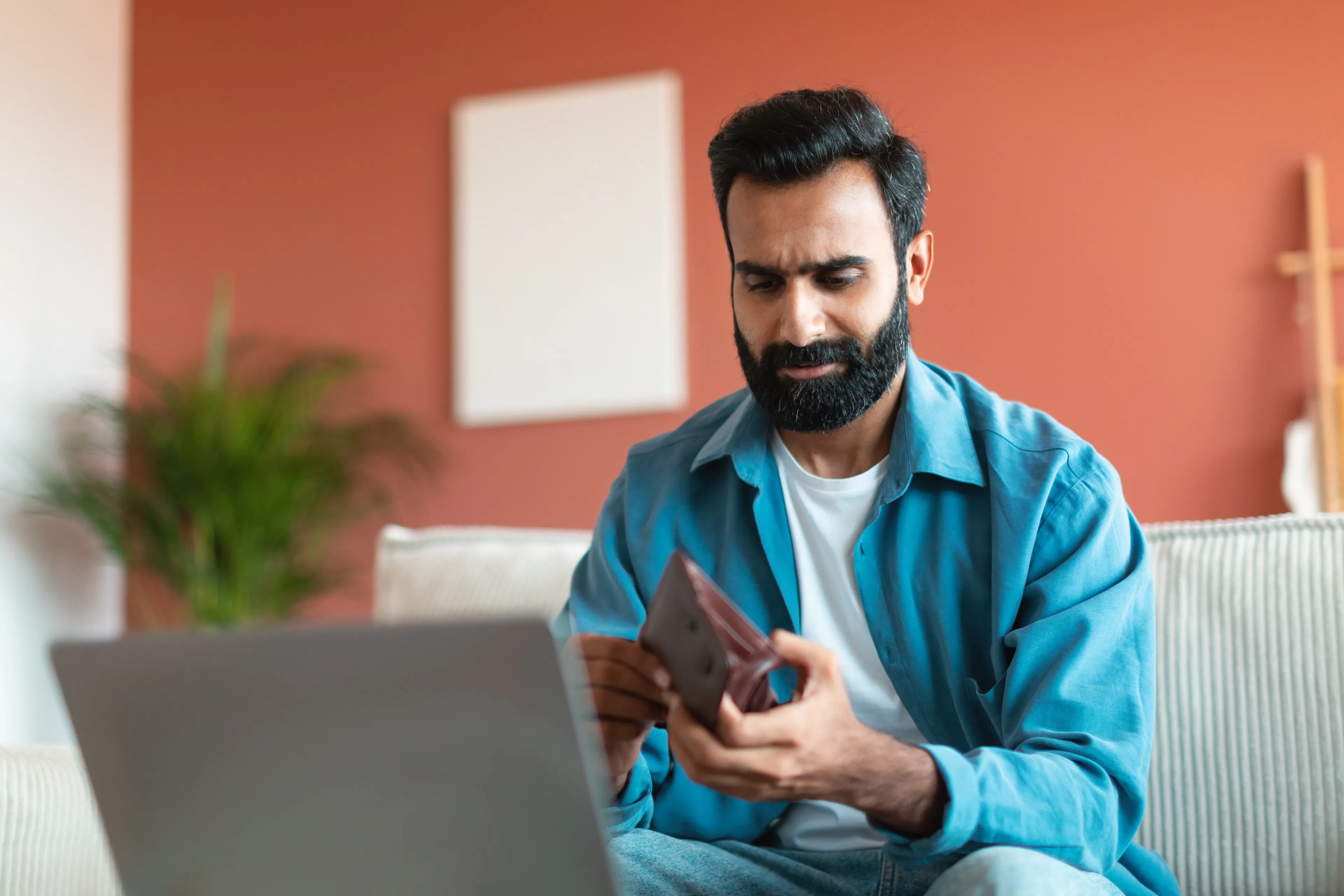 frustrated man because banks just said no to his loan