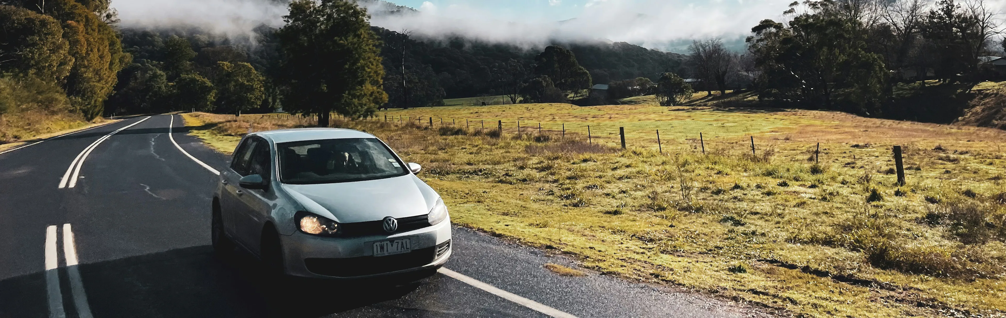 car on the road