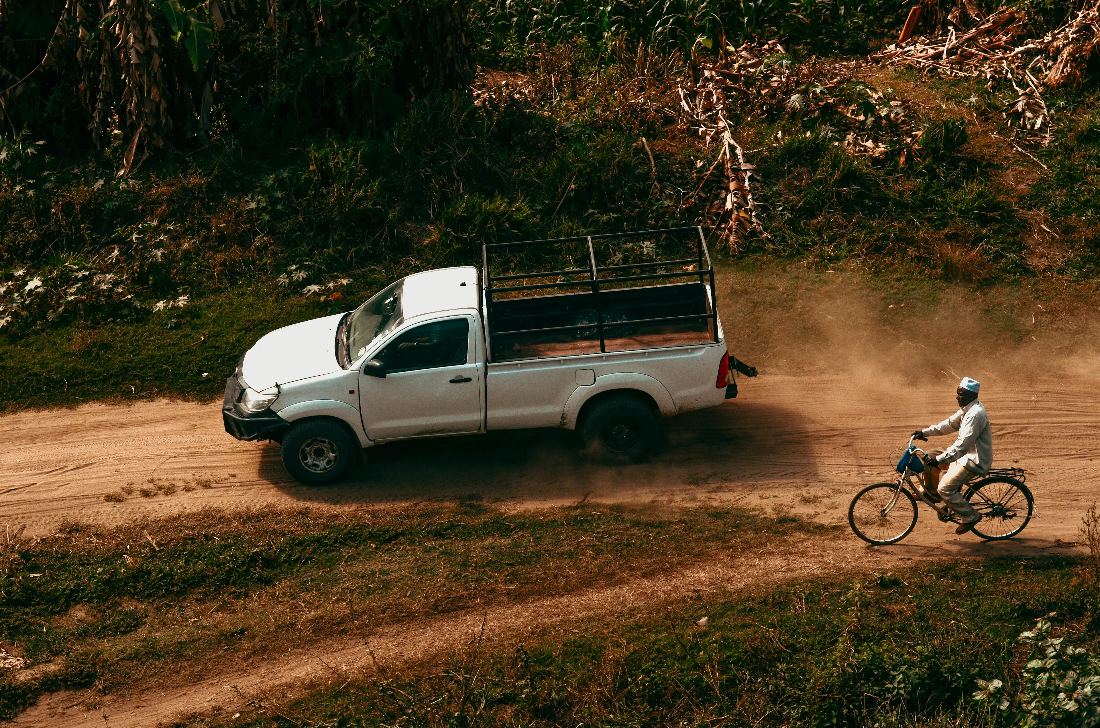 car and bicycle