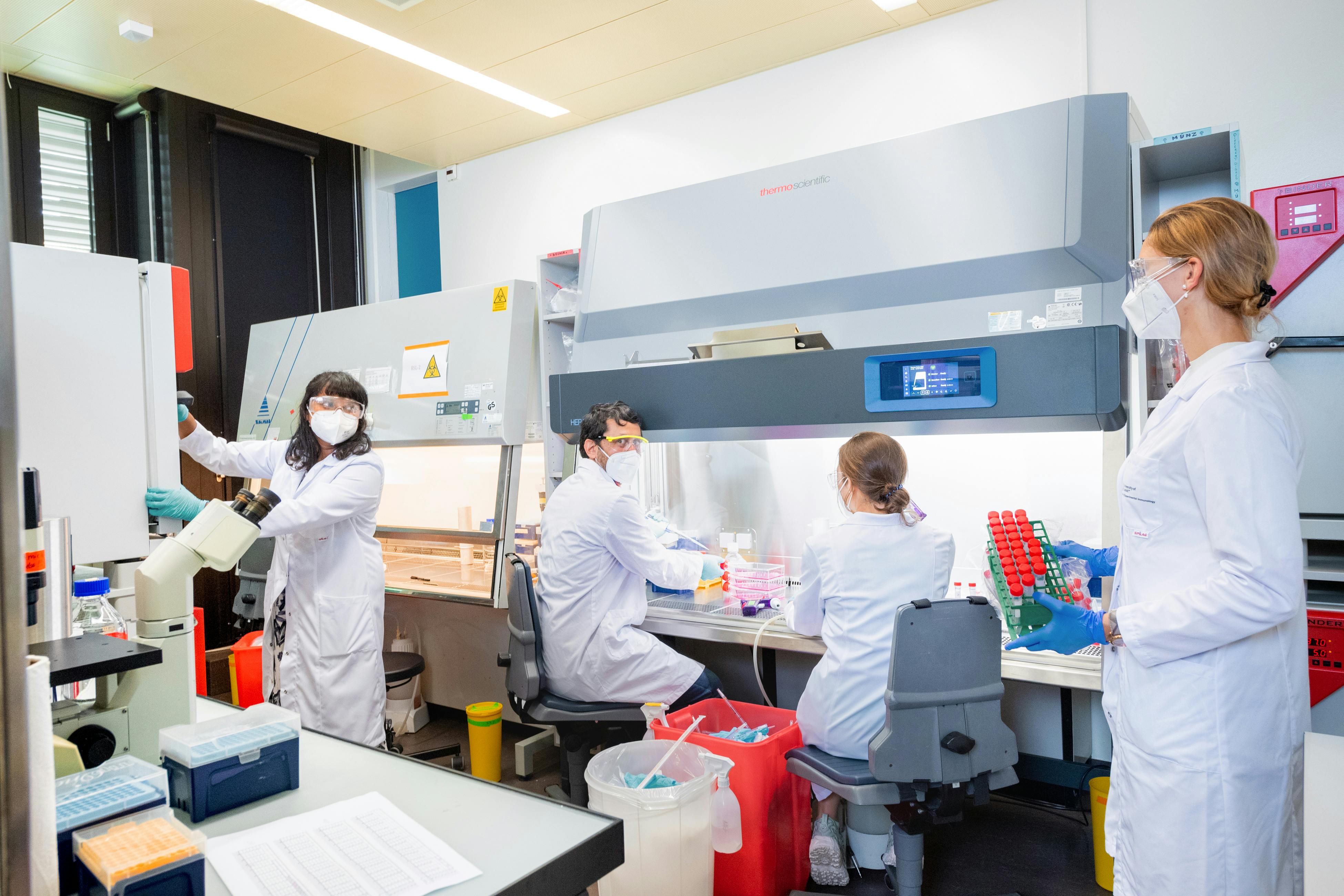 Das Biomarker-Team im Labor