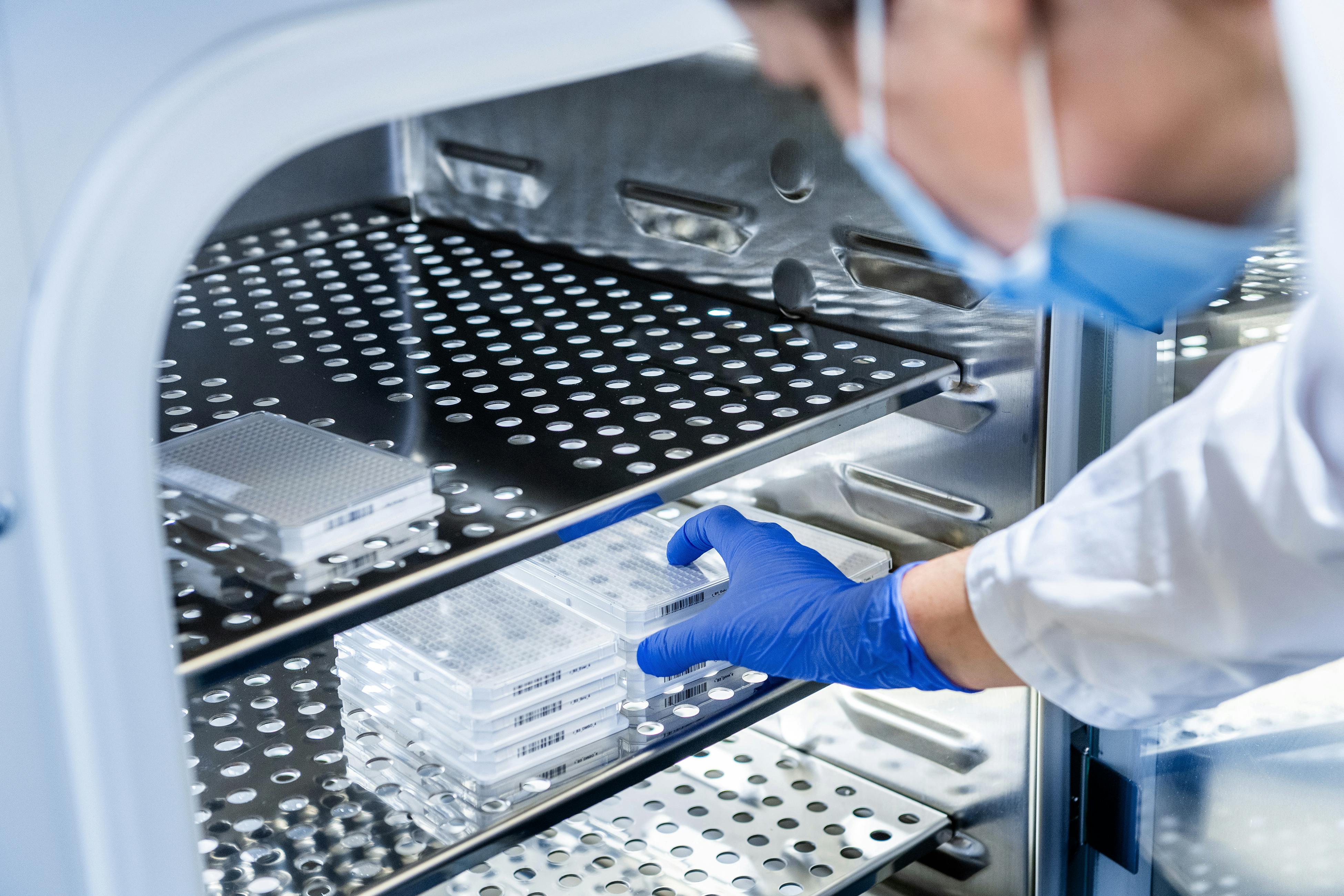 Storing blood samples in the freezer