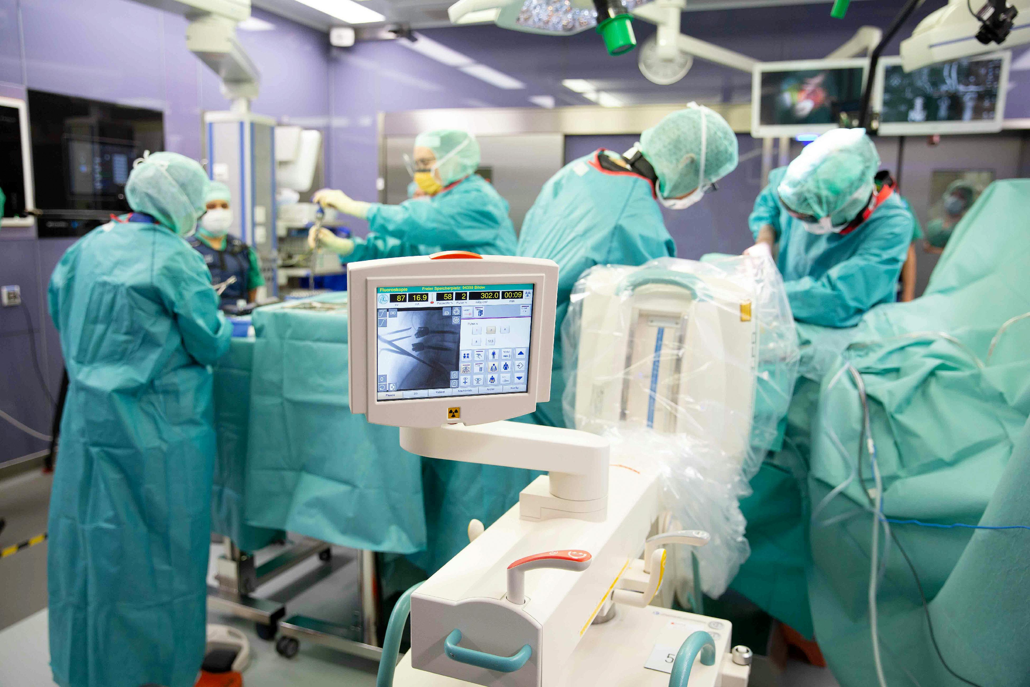 Insight into the operation theater during surgery