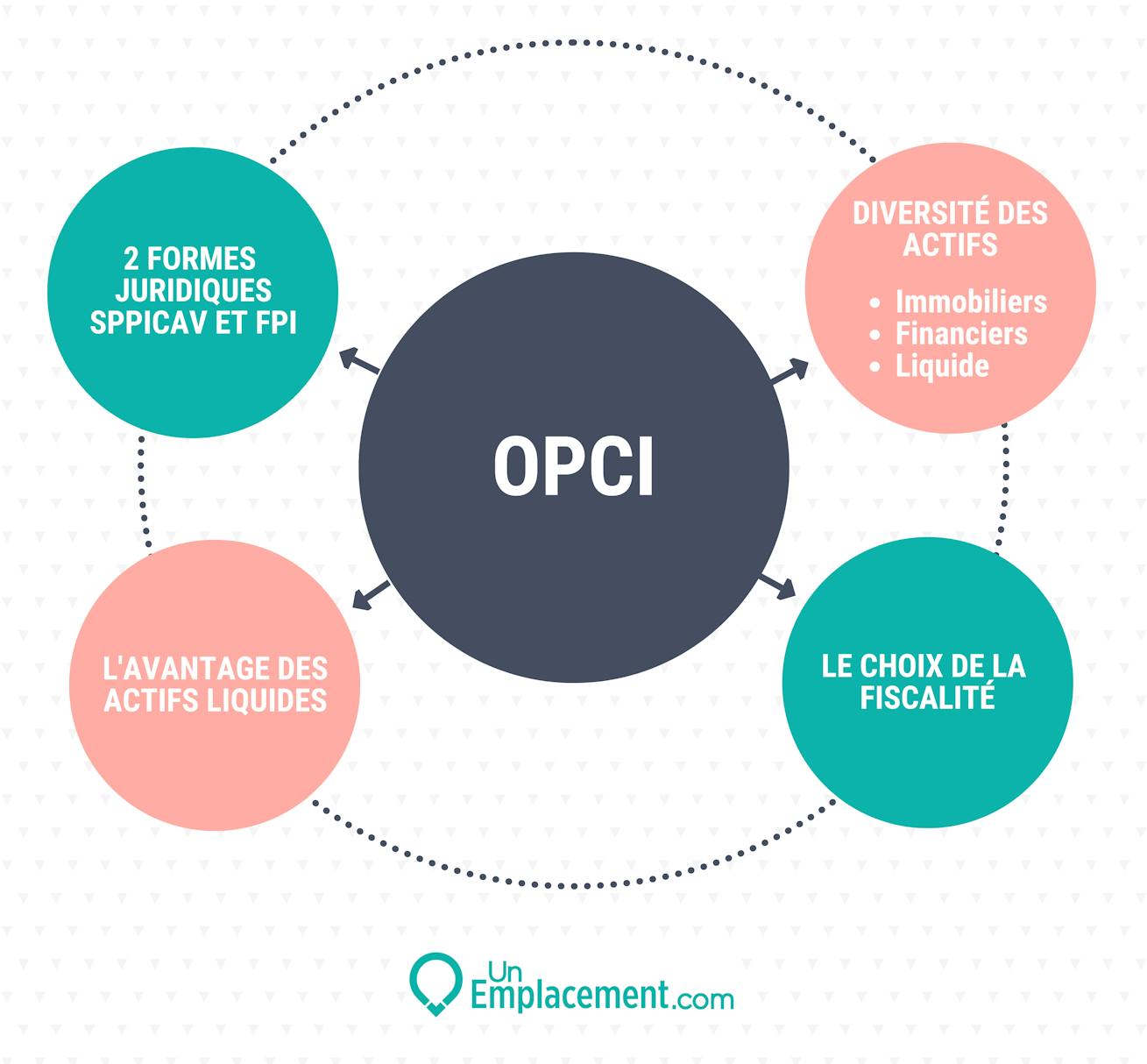 Infographie sur l'OPCI Infographie sur la définition de l'OPCI