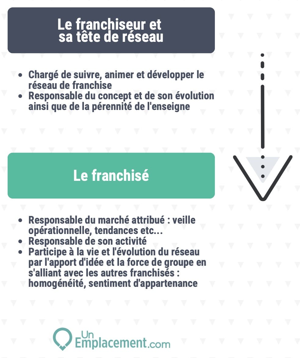 Infographie système de franchise Infographie sur la compréhension du système de franchise