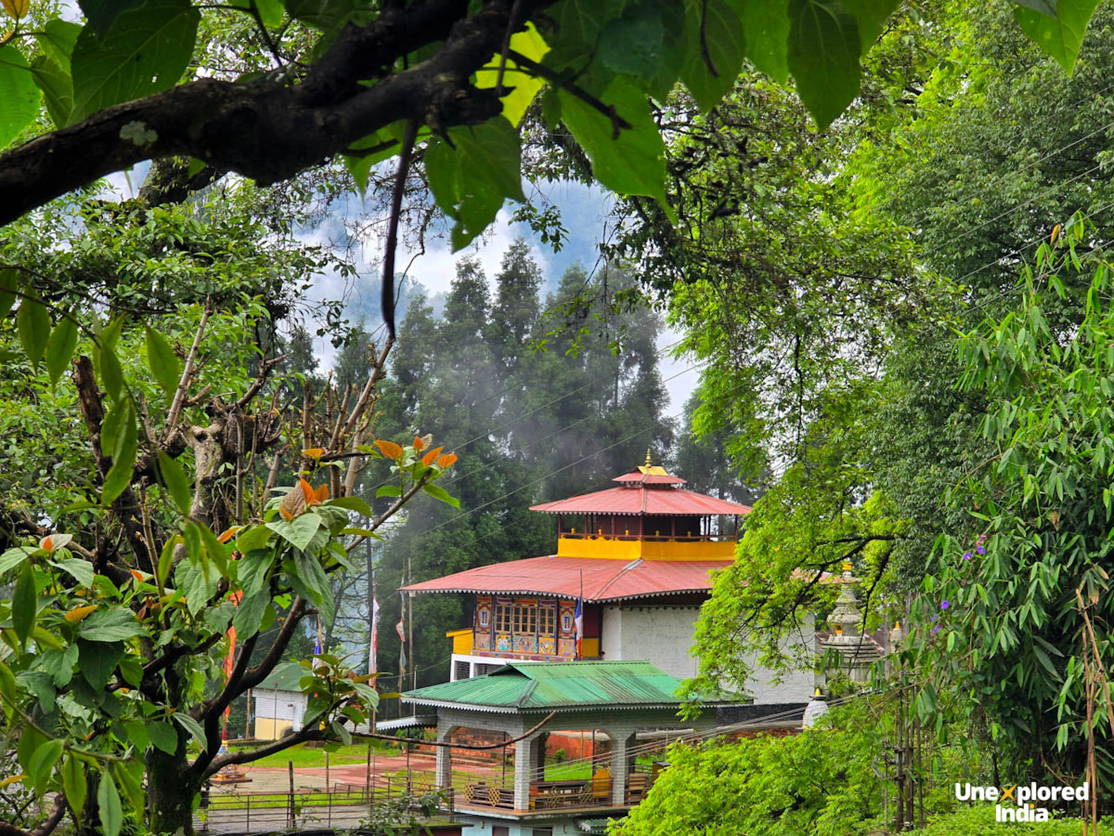 Exterior of Tingvong Monastery, tucked in Dzongu Valley