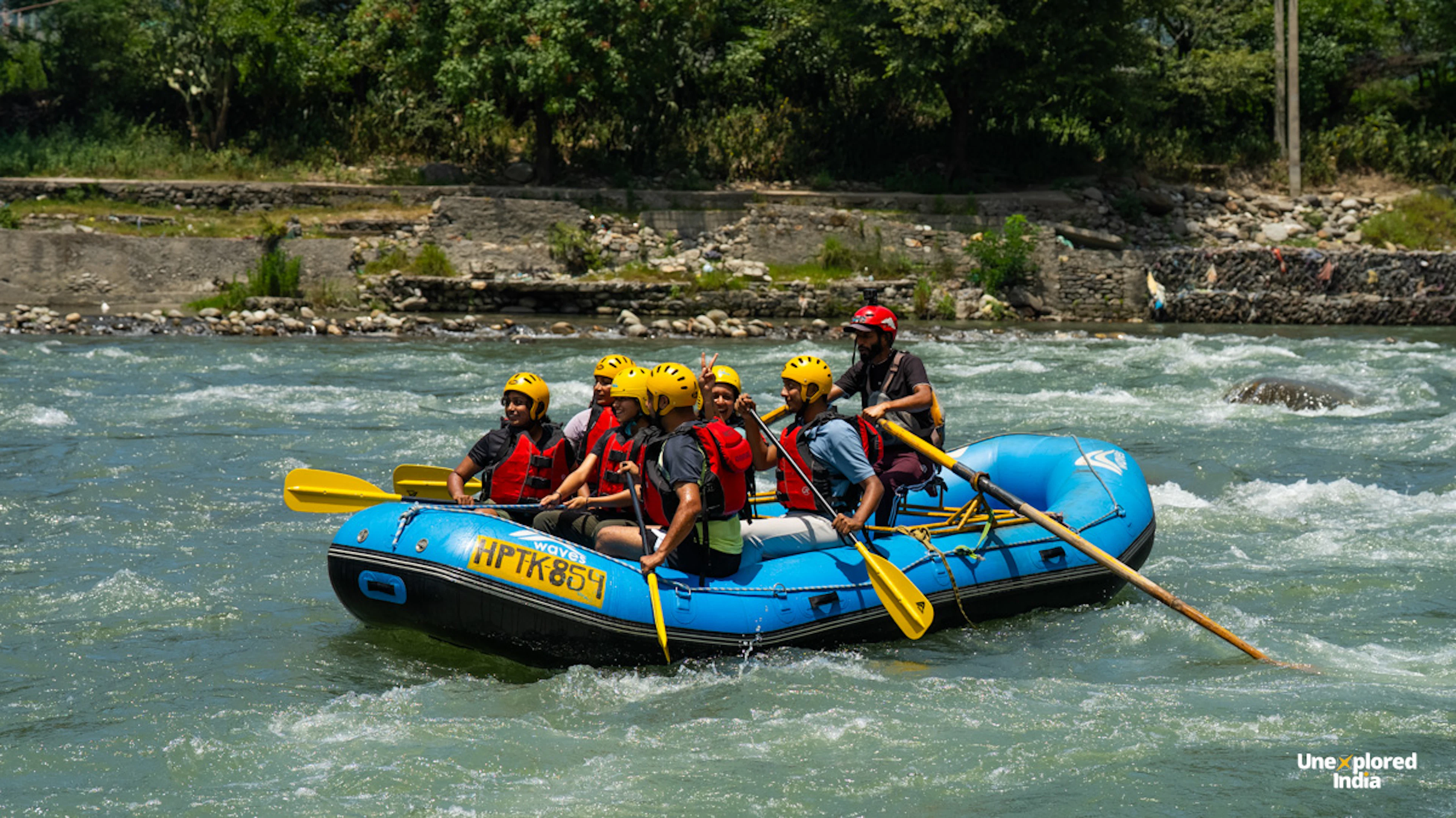 Rafting in Kullu on the Beas River, Himachal Pradesh