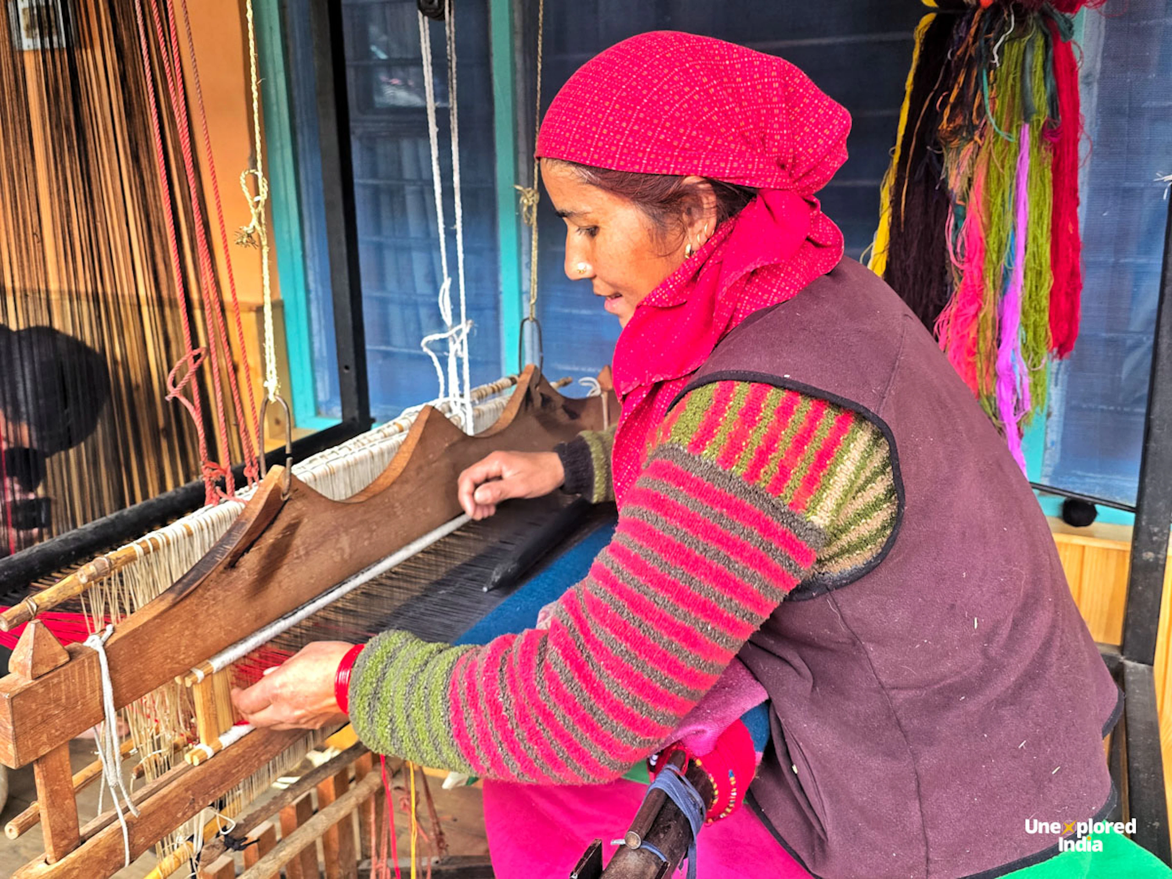 local handloom practice at bhalyani offbeat himachal village