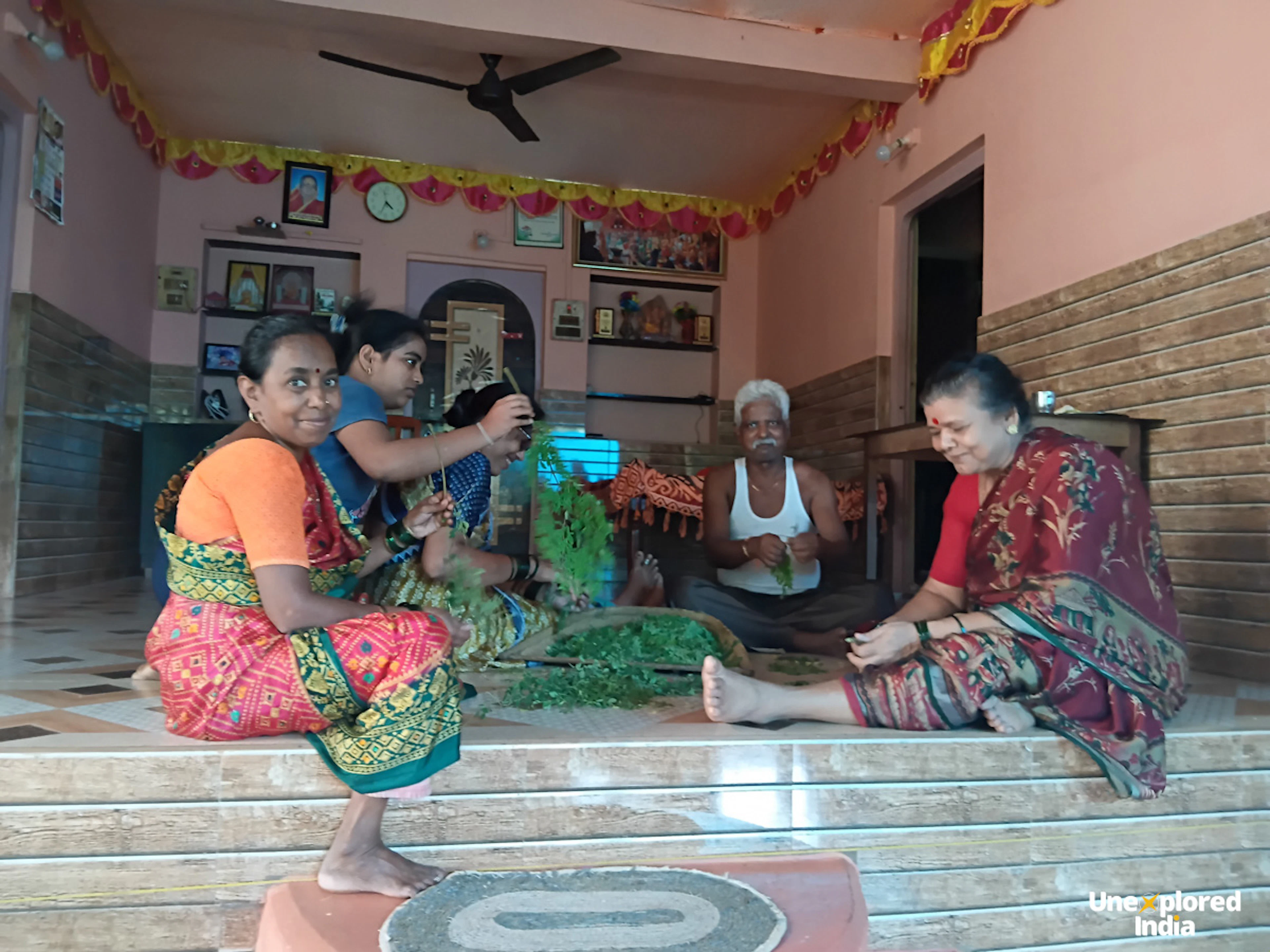 Sitting in the Aangan of a Konkani Home in Karjuve village