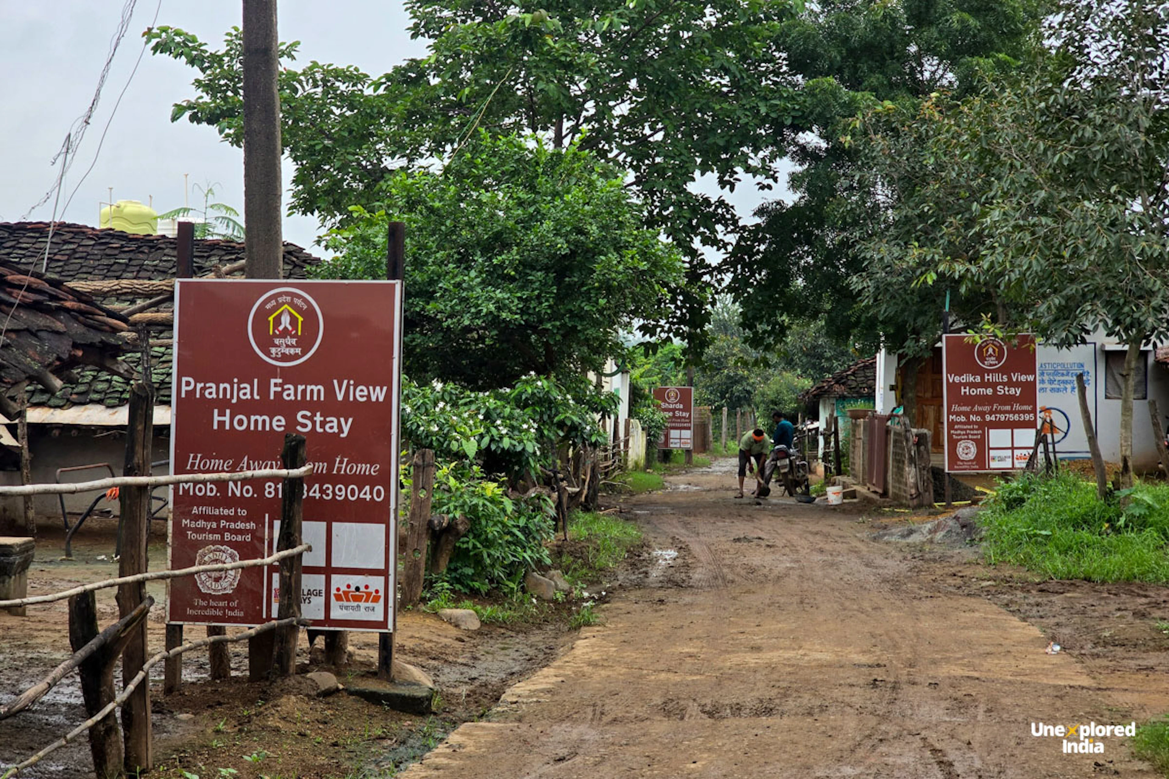 Sabarwani village surrounded by forests and rural landscapes near Satpura in Madhya Pradesh