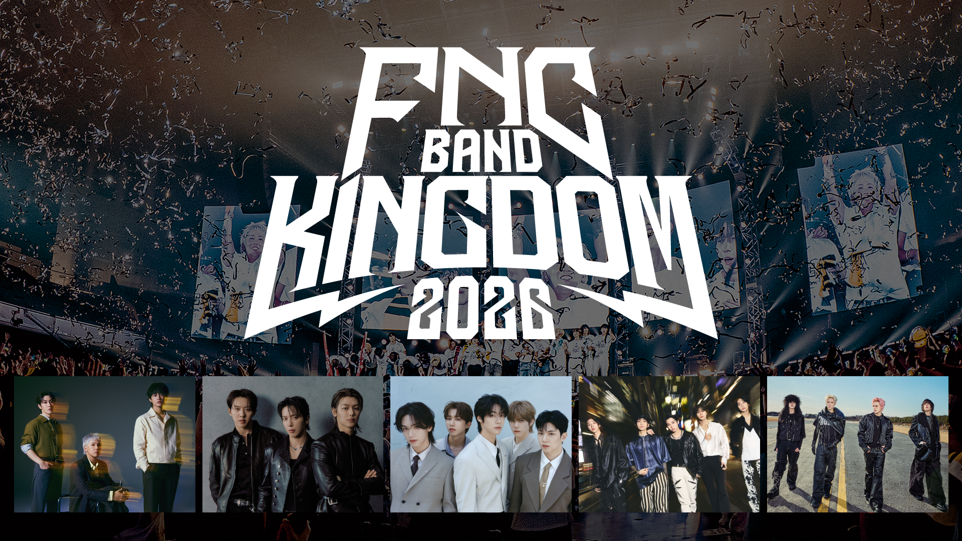 FTISLAND・CNBLUEら人気バンドグループが集結！夏のバンドフェス『FNC BAND KINGDOM 2026』をU-NEXTで独占ライブ配信決定
