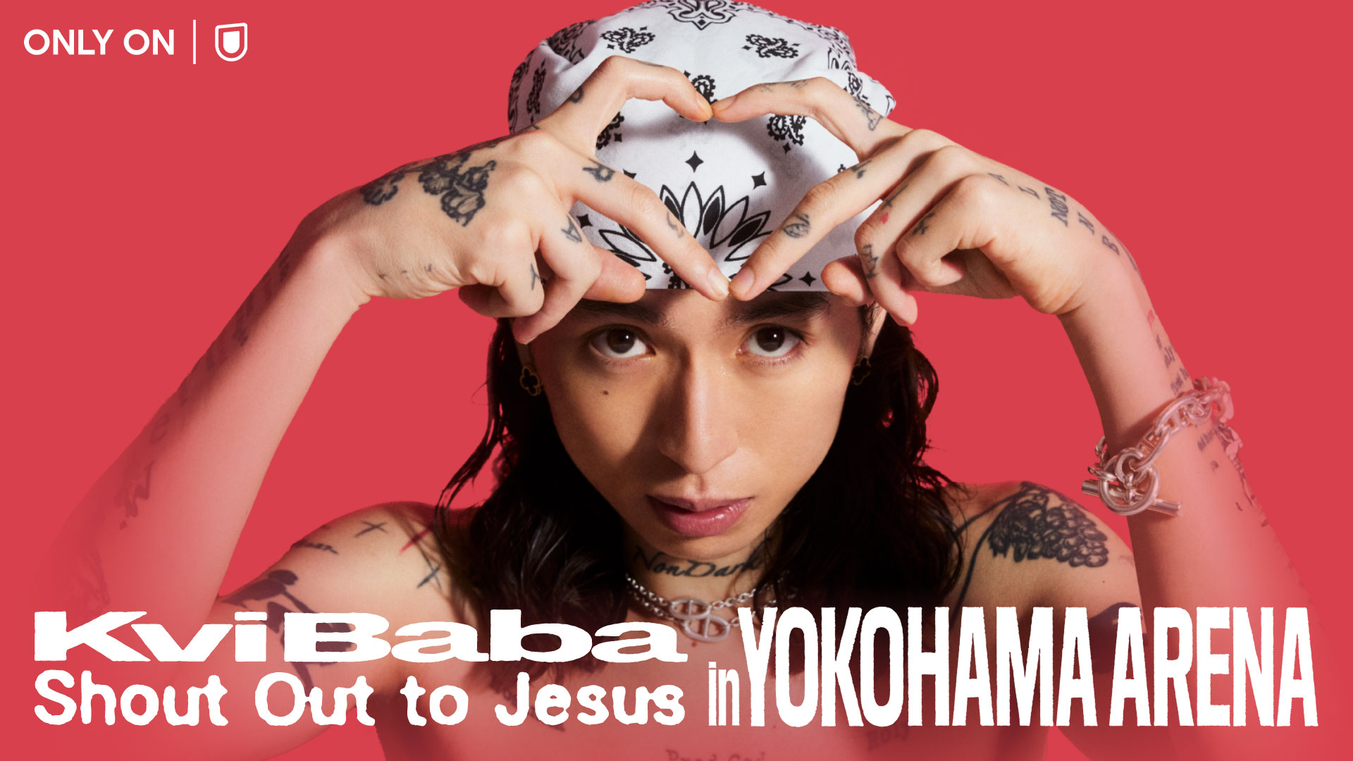 HIPHOP界の最注目 Kvi Babaのワンマン公演「Shout Out to Jesus」をU-NEXTにて独占ライブ配信決定！MV全24作品の配信も本日スタート、日本武道館公演の独占配信も決定