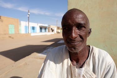 Portrait of a Sudanese man