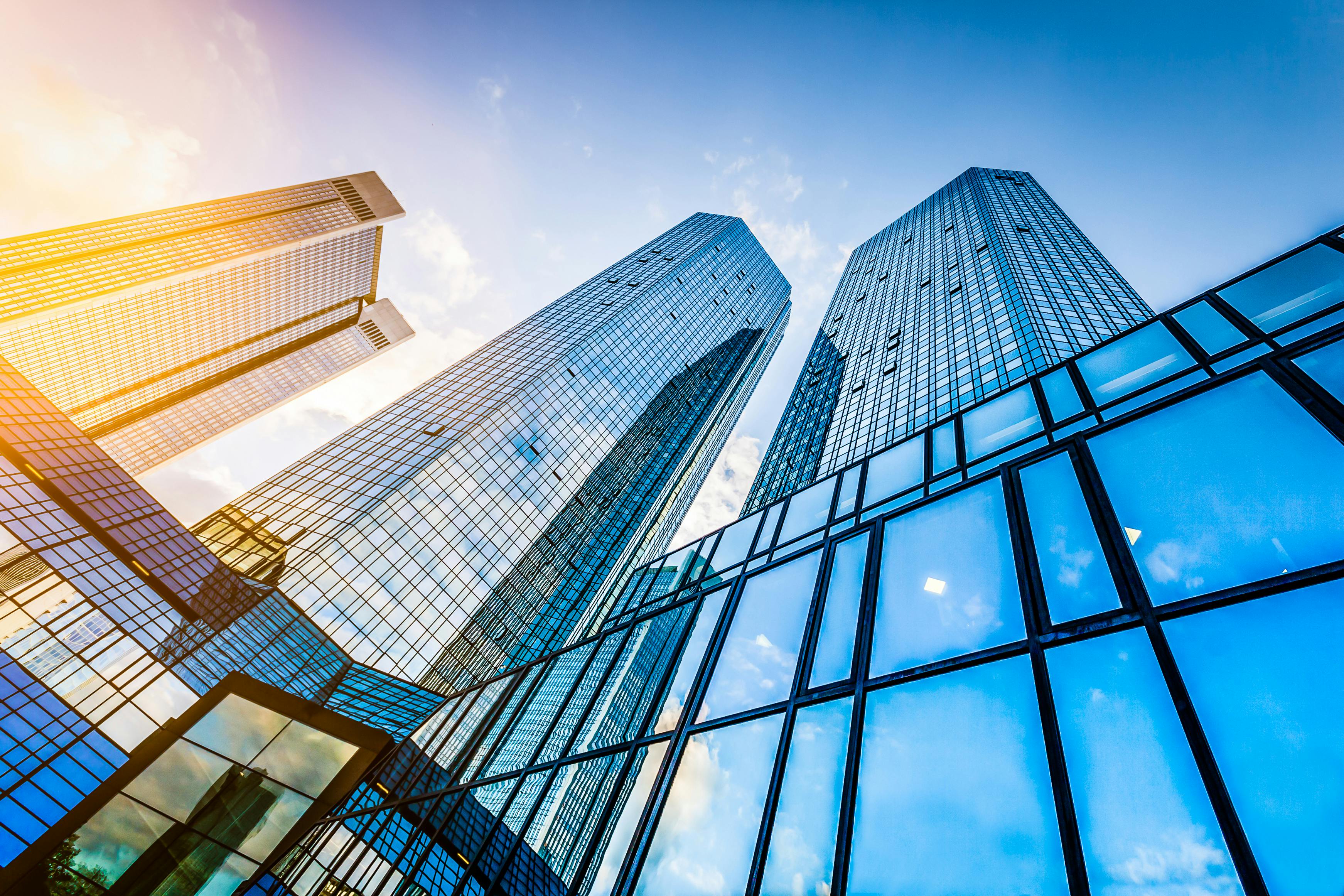 architecture towers in sunlight