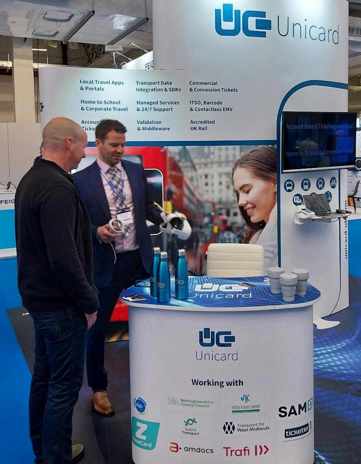 Unicard stand at Transport Ticketing Global 2023