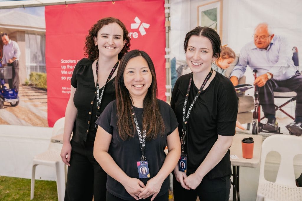 Unicare Health team at Have A Go Day Burswood 2023