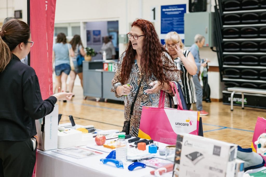 Seniors learn about independent living with Unicare Health's #safeseniors campaign at Rockingham Seniors and Carers expo 2023