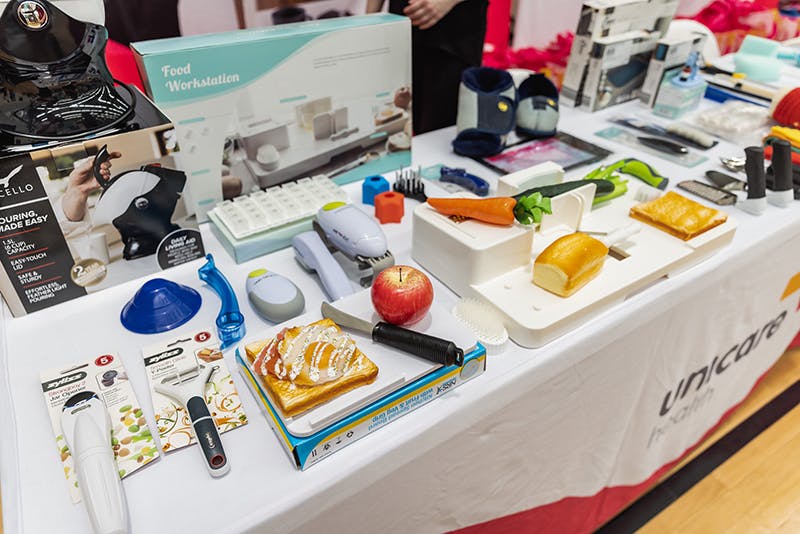 Unicare Health displays home care and kitchen daily living aids at Have A Go Day Rockingham 2023