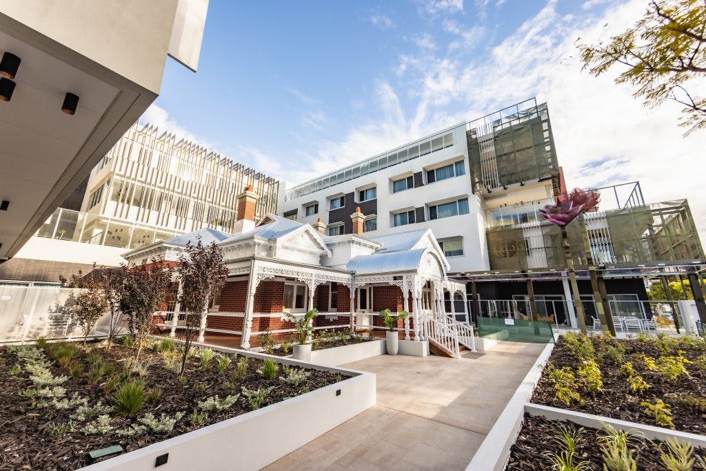 Rosewood West Perth Residential Aged Care outdoor garden planters