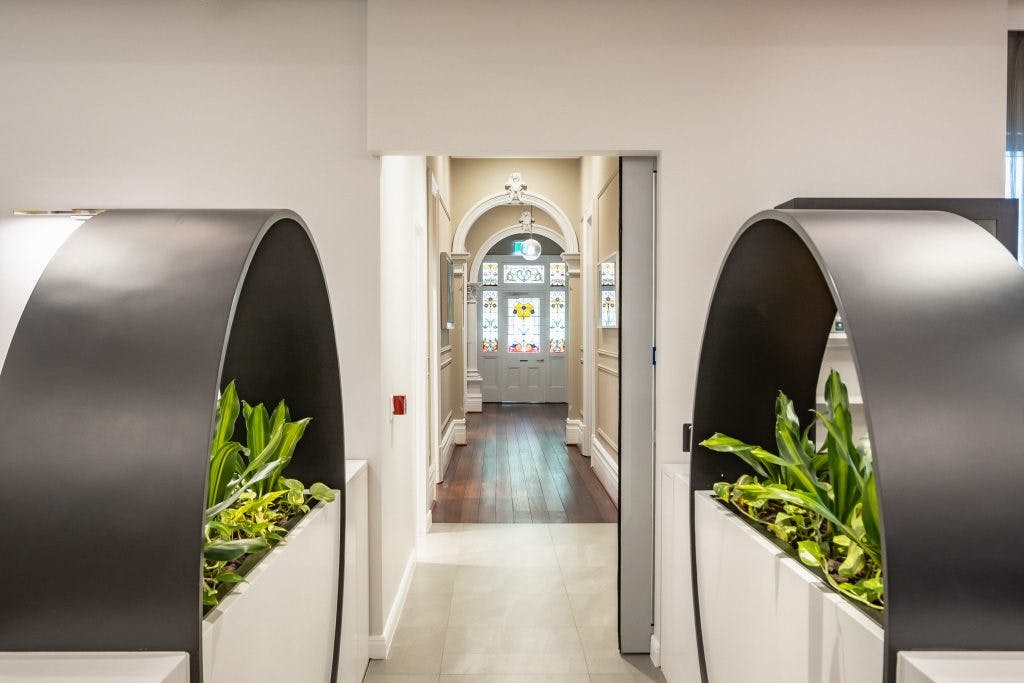 Rosewood West Perth Residential Aged Care hallway with plants