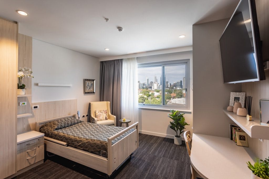 Rosewood West Perth Residential Aged Care redisential bedroom