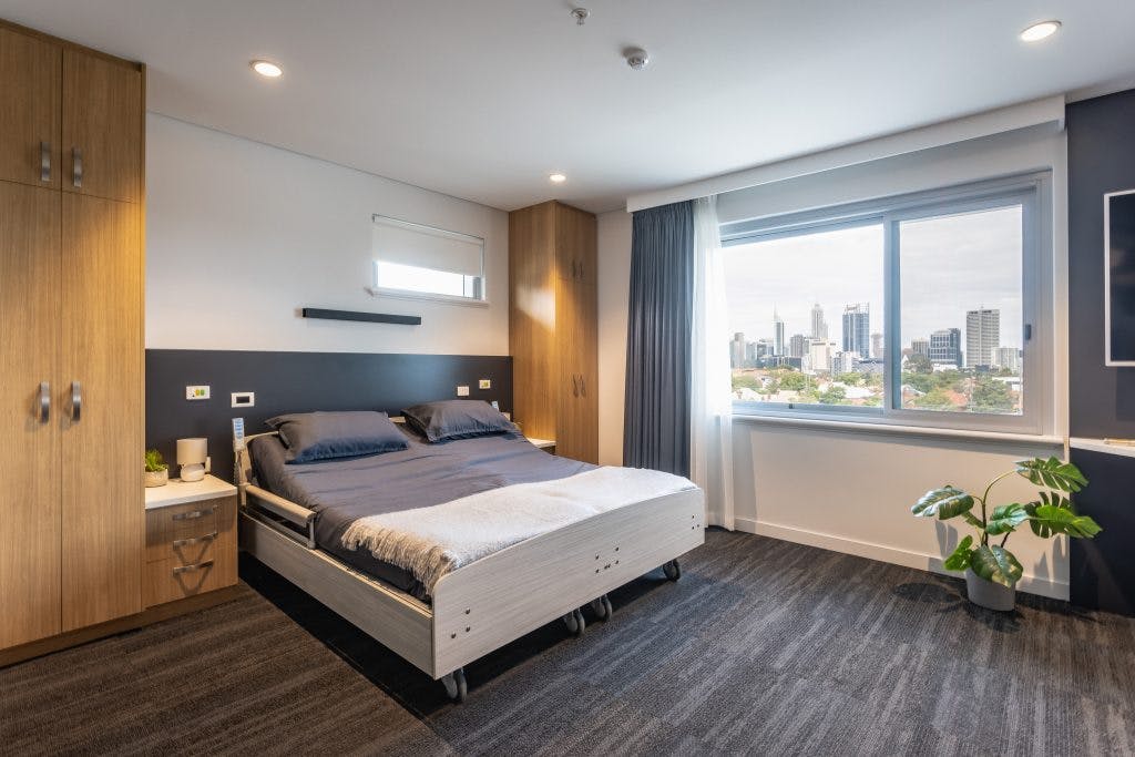 Sentida 6 partner bed at Rosewood West Perth Residential Aged Care fit-out