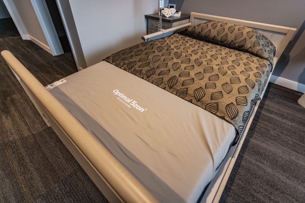 Optimal 5zon pressure care mattress at Rosewood West Perth Residential Aged Care fit-out