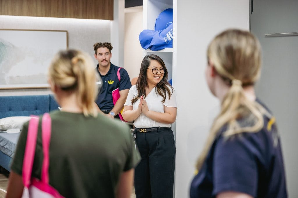 Occupational Therapists from Superyou listen to Unicare's clinical educator discuss pressure care mattresses in Open Showroom session
