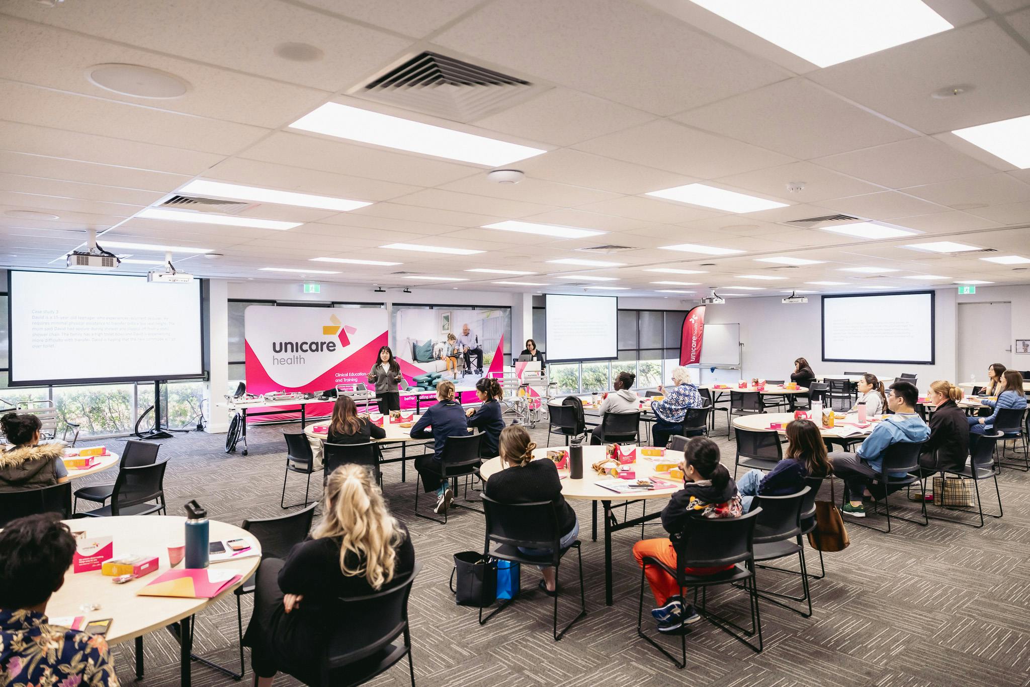 Shower commode workshop at Bentley Technology Park
