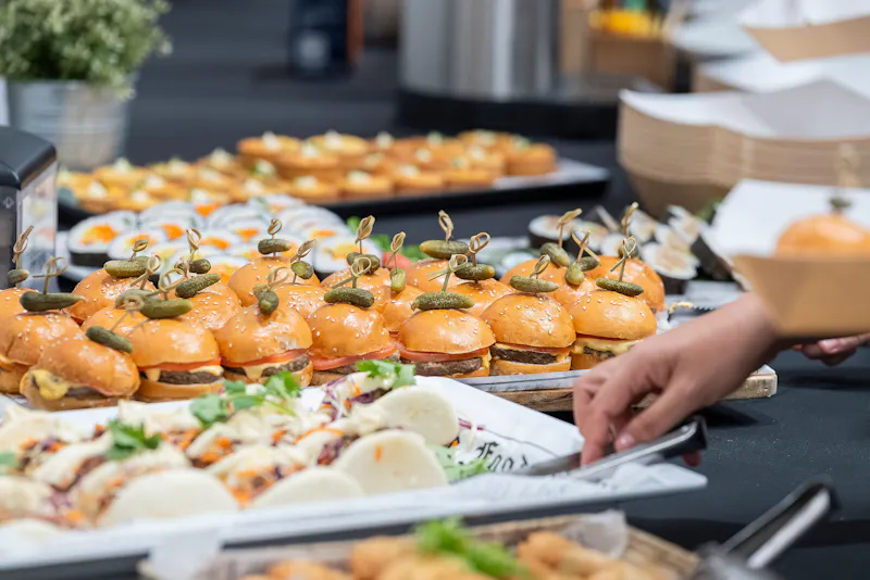 Catering lunch spread at Unicare Health CPD training workshop in Bentley Perth WA, supporting networking and professional development for Occupational Therapists