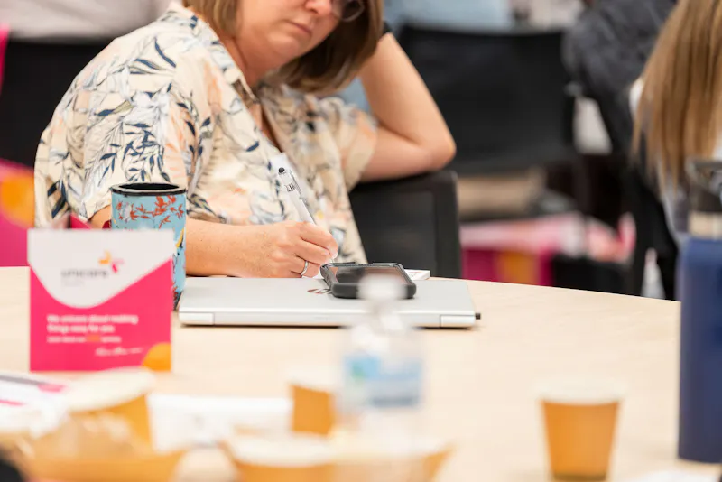 Occupational Therapist taking notes during Unicare Health bathroom mobility and home modifications CPD training workshop in Perth WA