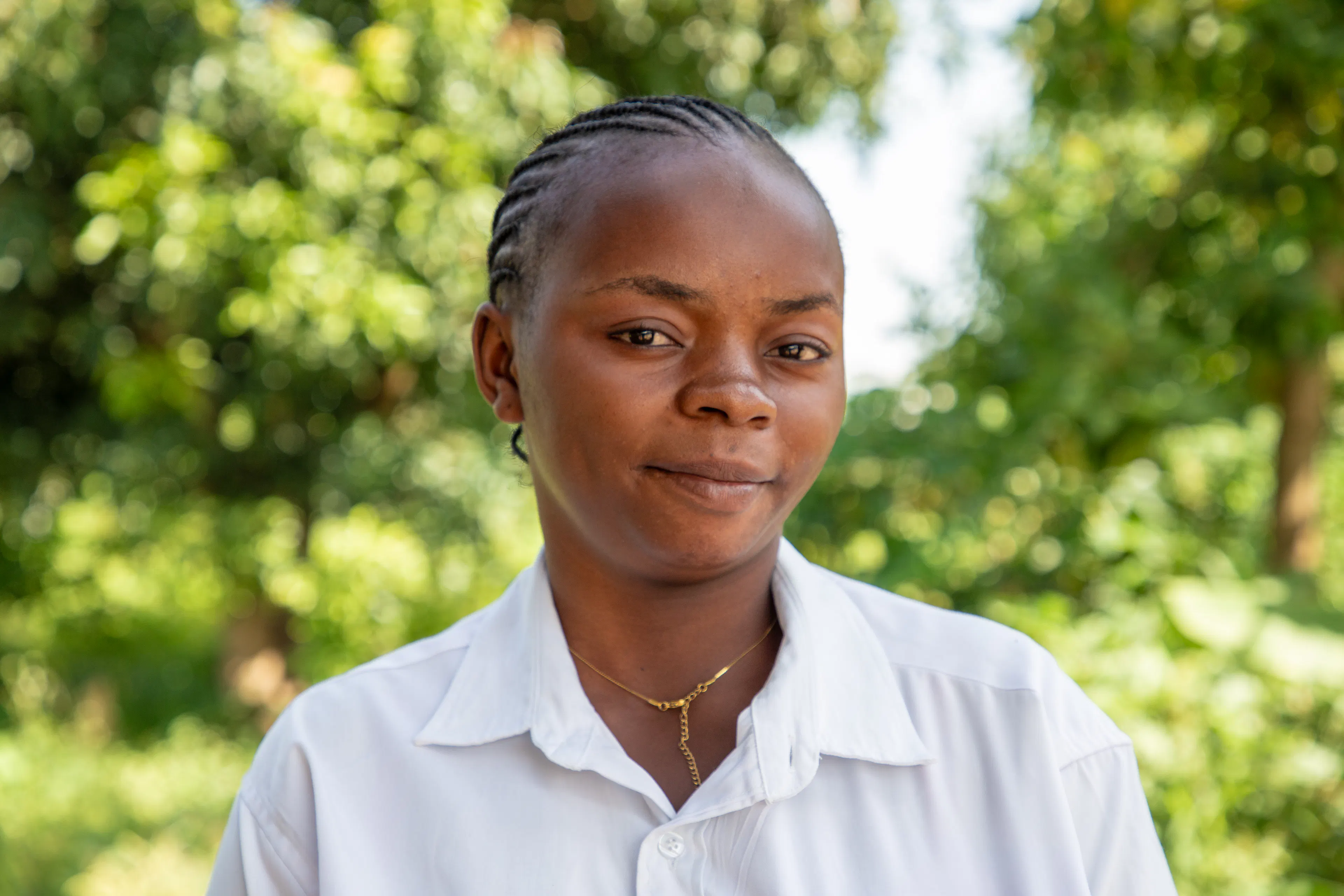 Birwrengi Bamanyisa, 20, is a community health worker raising awareness about the risks associated with Ebola, preventive measures and how to behave if symptoms appear.