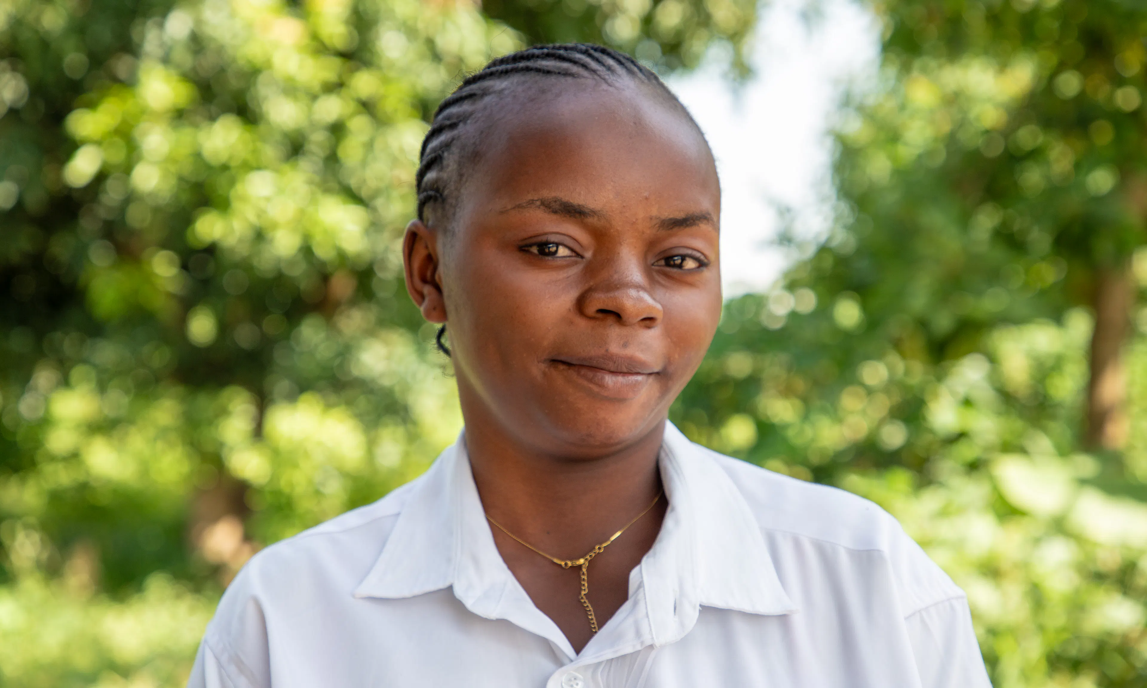 Birwrengi Bamanyisa, 20, is a community health worker raising awareness about the risks associated with Ebola, preventive measures and how to behave if symptoms appear.