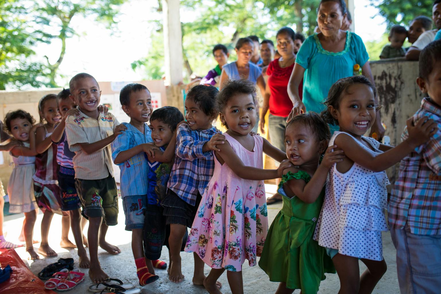 Education - Young kids playing in Viqueque, Timor Leste